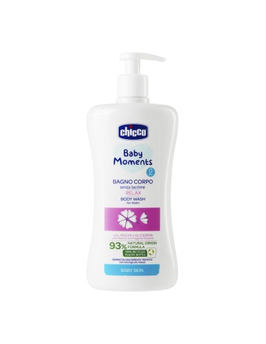 Chicco - Bagnoschiuma relax 500ml Pelli Delicate Baby Moments